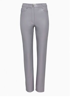 Melina Pant Aritzia Babaton light gray blue 00 leather faux Ardoise Blue Wilfred